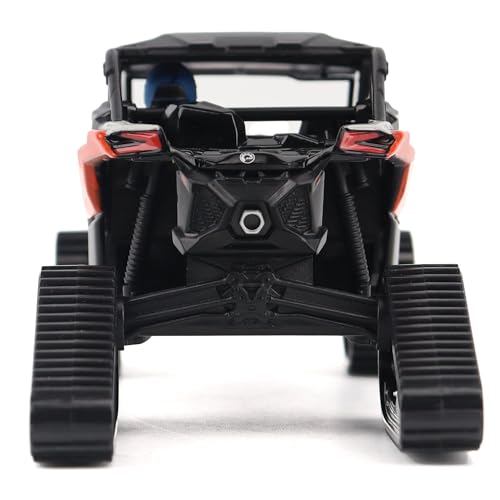 Diecast Masters BRP Bombardier Models 1:32 Scale Diecast Replica Can-Am Maverick X3 X rs Turbo RR Winter Version, Chalk Gray & Magma Red | Item 60004