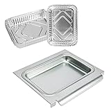 Uniflasy 67047 Catch Pan for Weber Spirit/Spirit II 200/300 Genesis and Genesis II LX200/300 Series Grill for Weber Traveler Drip Tray with 6415 Aluminum Liner, Replacement for Weber 67047 83156 6415