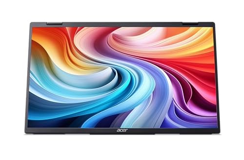 acer Double Écran Portable Pliable PD3 PD163Q 15,6 Pouces, 2 x Full HD 1920 x 1080, 250 CD/m², Noir