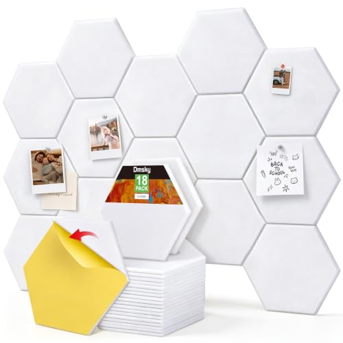Hexagon Cork Board Tiles Alternative,Self-Adhesive Felt Bulletin Board