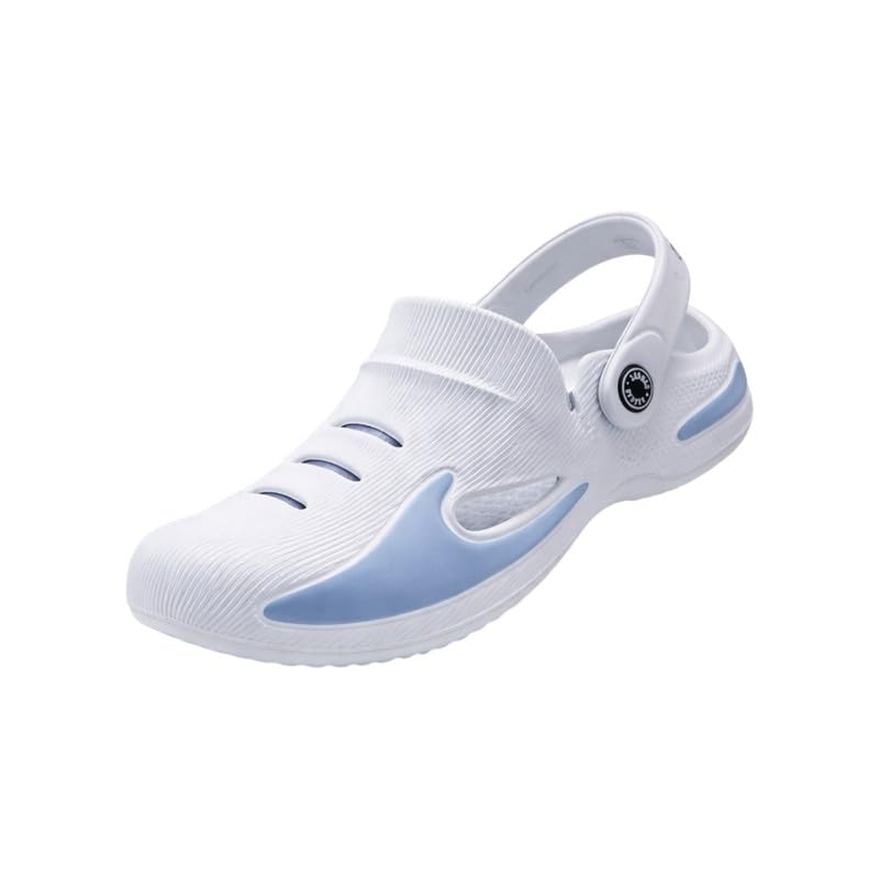 Image of Men's Comfort Clogs - Ergonomic Slip-On Shoes with Cushioned Footbed, Durable Non-Slip Sole, Perfect for Work, Garden & Travel. Comfortable, Lightweight, Breathable Garden Shoes with Non-Slip Sole for Indoor & Outdoor Use,