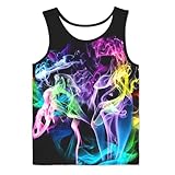 Hgvoetty Boys Tanks Tops Kids Party Tank Tops for Girls Colorful 3D Novelty Sleeveless Tees Shirts for Children 4-5 Years