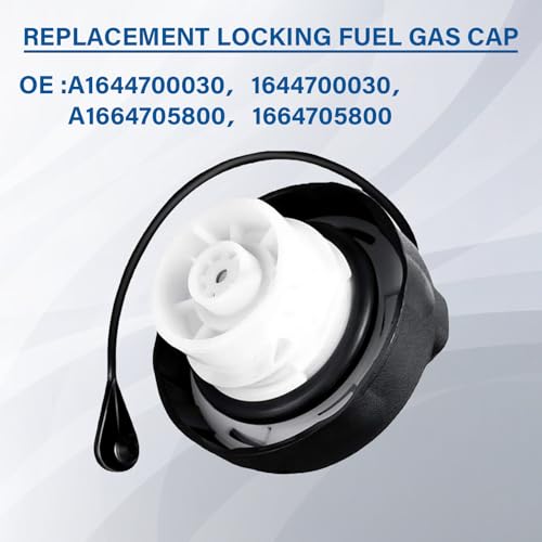 Image of Gas Cap,Fuel Gas Cap Replacement A1644700030,A1664705800 For 2006-2014 Mercedes-Benz ML500 R350 ML63 AMG GL450 R320 GL550 ML350 R500 ML320 GL32 ML550
