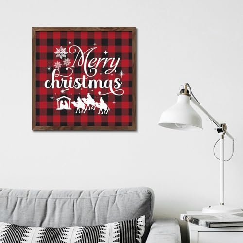 Panneau mural bois Merry Christmas 30 cm de qualité supérieure - 6