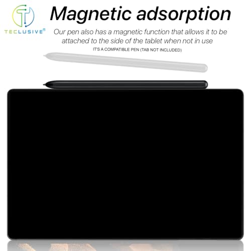 Image of T Teclusive Smart Stylus Pen Compatible for Galaxy Tab S11 S10 S9 S8 S7 Ultra Plus FE S6 Lite | Palm Rejection Pen Tip Direct Use | Magnetic Absorption | Only for S Series Tabs (Not for A Series Tab)