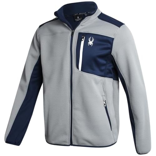 Spyder Men’s Jacket – Full Zip Up Soft Encore Fleece Jackets for Men – Men’s Lightweight Jackets with Chest Pockets (S-XL)