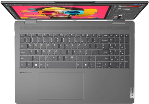 Image of Lenovo Yoga 7 2-in-1 16 inch WUXGA 1920x1200 IPS Touchscreen Laptop, 12-Core Intel Ultra 7 155U, 16GB LPDDR5, 1TB SSD, Shared, TB4 Wi-Fi 6E Backlit KB Fingerprint Win10 Pro w /ONT 32GB USB