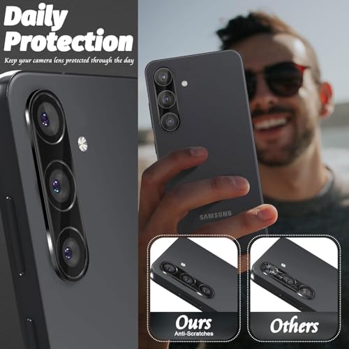 Image of Xmon Back Camera Lens Protector for Samsung Galaxy S25 Plus (1 Pack) Premium Camera Glass Protector Guard, Anti-Scratch, Ultra-Clear, Easy Installation
