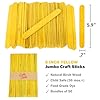 CraftySticks 100 Pack 6 Inch Yellow Craft Sticks for Kids, Jumbo Yellow Popsicle Sticks for Crafts, Classroom Supplies and STEM #2