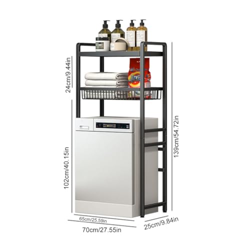 Rangement machine à laver pour optimiser un espace limité en buanderie étroite