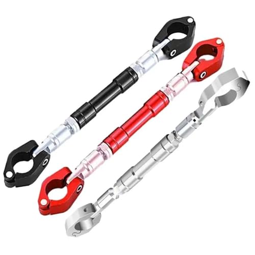 Barre d'équilibre moto renforcée noire : stabilisateur de guidon universel pour votre moto de route