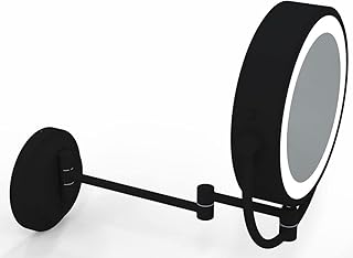 Kimball & Young 3,500k - 5,500k Hardwired LED Make Up 5x/1x Magnifying Mirror - Matte Black