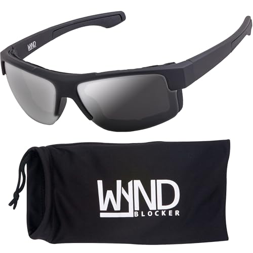 WYND Blocker Nova Photochromic Motorcycle Riding Glasses – Wind Resistant Foam Padded Eyewear (M337 - Light Smoke/Med Smoke)