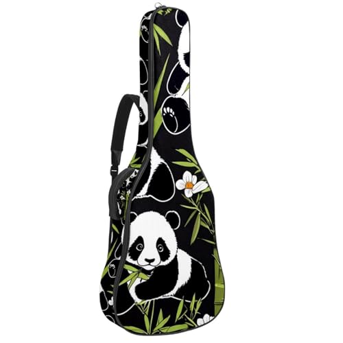 Sac de guitare acoustique étanche panda pour guitare 41 pouces