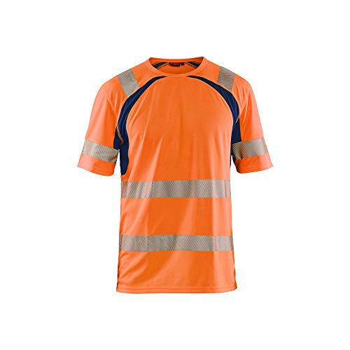 Camiseta UV contra rayos solares en naranja de alta visibilidad
