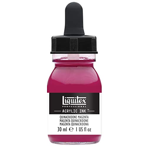 Liquitex, Quinacridone Magenta Professional Acrylic Ink 1-oz jar