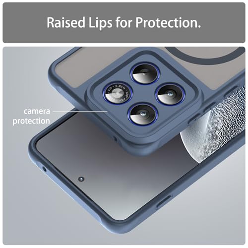 Image of Compatible with Motorola Moto X70 Air Case Cover,Compatible with MagSafe,Anti-Fall,Compatible with Motorola Edge 70 5G XT2601-2 XT2603-2 Cell Protective Phone Case Blue
