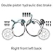 Aluminum Alloy V Brake Set for Mountain for Bicycle Cycling with Linear Spring System, Front and Rear Compatible(Silver)
