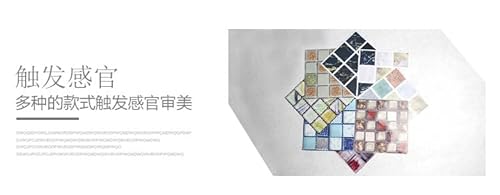 zalati Wandaufkleber 20 Stück Tapetenaufkleber PVC Entfernung Wasserabweisend Staubdicht für Zuhause Küche Badezimmer Dekoration - 10 cm