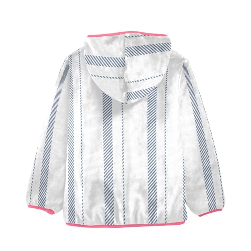 GuoChe Stripe Blue White Sherpa Lined Toddler Hoodie2