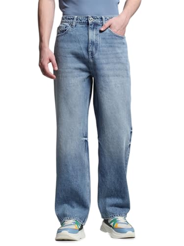Image of Jack & Jones Men's Loose Fit Jeans | High Rise | Jeans for Men