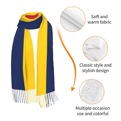 Écharpe drapeau du Tchad femme grand modèle doux pour stopper le vent du cou - 6
