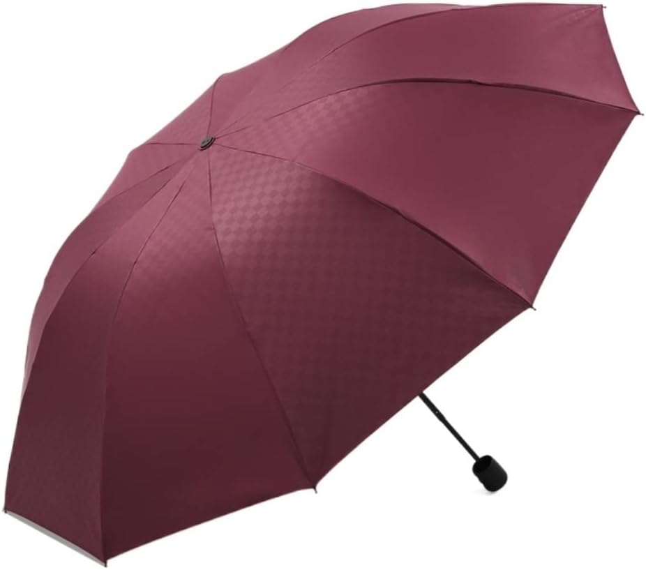 Portable Umbrella for Travel Portable Manual Folding Umbrella Simple Windproof Travel Umbrella Compact Light Strong Umbrella Outdoor(B)