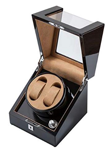 Boîte d'enroulement en bois laqué et moteur silencieux pour montre automatique