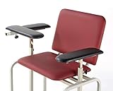 Helsevesen Comfortable Padded Phlebotomy XL Blood Drawing Wide Clinical Chair with Padded Seat, Bariatric Phlebotomy Chair with Adjustable Armrest