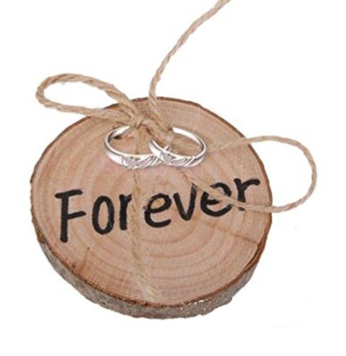 JUNGEN ' Forever ' elegante anillo boda rústico redondo