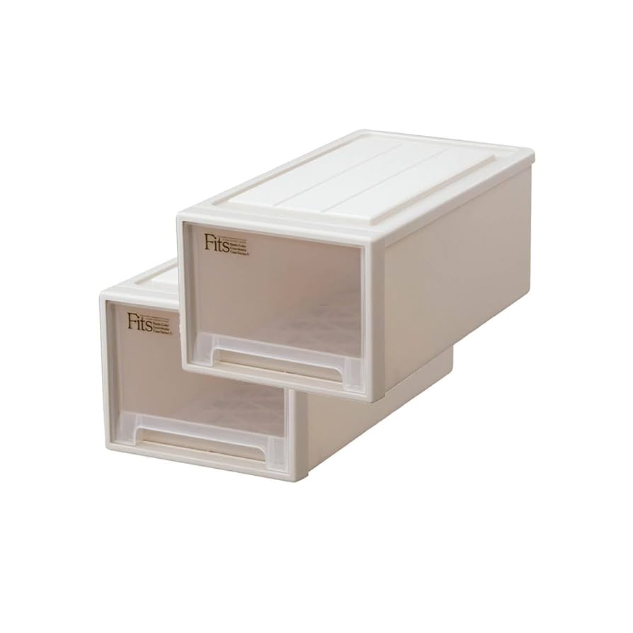 FITS収納ケース　奥行53cm カプチーノ　M−53 L−53 天馬公式】フィッツケース クローゼット L-53 3個セット