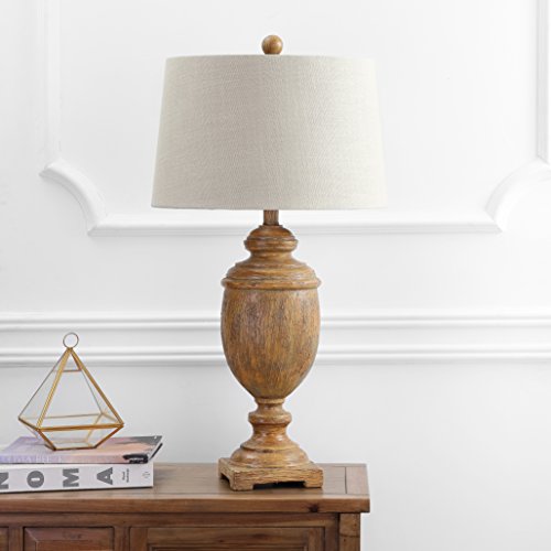 Jonathan Y Jyl1007A Kennedy 30.5" Resin Led Table Lamp Cottage French Country Rustic Bedside Desk Nightstand Lamp For Bedroom Living Room Office College Bookcase Led Bulb Included, Brown #TOP2