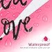 10x13 Inch TONESPAC 100 Pack 3.15Mil Poly Mailers Hot Pink Love Heart Shipping Bags, Self-Sealing Non-Padded Envelopes for Small Business, Valentine Poly Bags - Love Heart