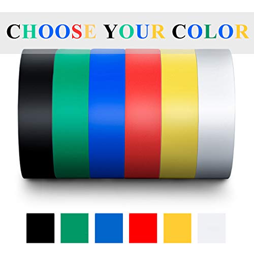 Yellow Electrical Tape, YTFGGY 10 Pack Vinyl Electric Tape 3/5 Inch by 66 Feet, 600V with 14℉ to 158℉, Waterproof, Flame Retardant, Rubber Based Adhesive - General Purpose Insulating Tape (Yellow)