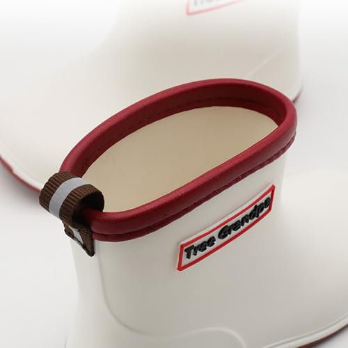 IWIHMIV Rain Boots for Girls Toddlers Non Slip Soft Soles Rainboots Boots Boys Lightweight Water Shoes with Handles 5