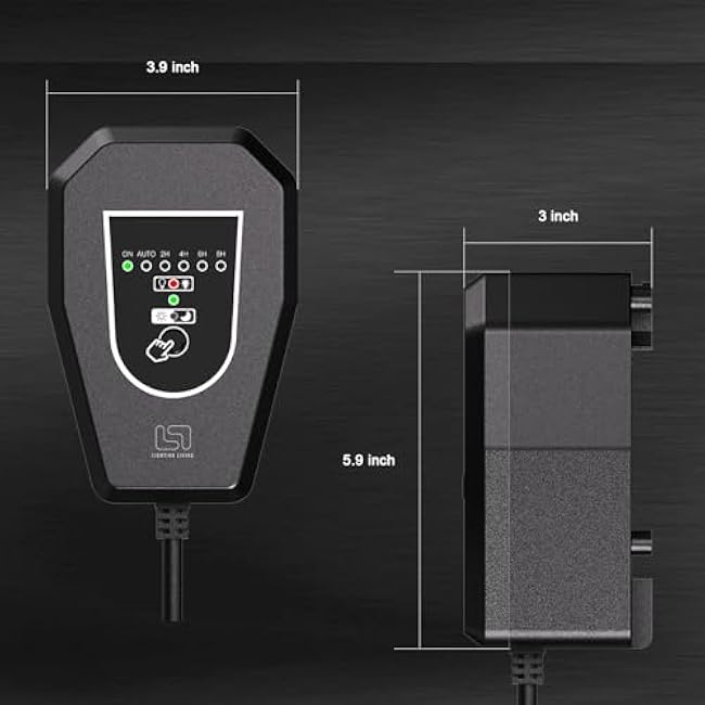 Low Voltage 60W Landscape Outdoor Transformer 120V AC to 12V AC Weatherproof for Outdoor Lights, LED Spotlights and Pathway Garden Lighting