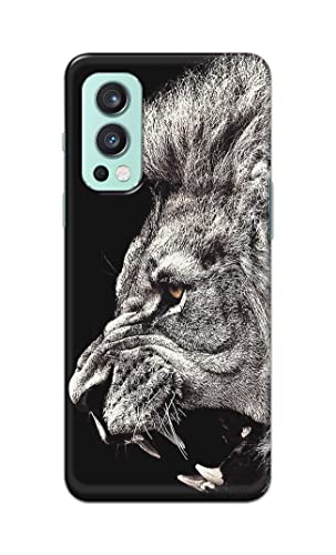 Image of Roaring Lion Hard Back Case Cover for OnePlus Nord 2 (5G) Back Cover -(J5) VNS2225