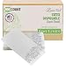 Simulinen Decorative Linen-Feel Bathroom Hand Towels – Silver Floral Disposable Paper Towels for Guests – Box of 100 – Perfect Size: 12x17 inches Unfolded & 8.5x4 inches Folded