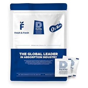 Dry & Dry 1 Gram [1000 Packets] Premium Silica Gel Pure and Safe Silica Gel Packs Desiccant Dehumidifier Desiccant Packs – Food Safe Paper Silica Packets for Moisture Absorber Silica Gel Packets