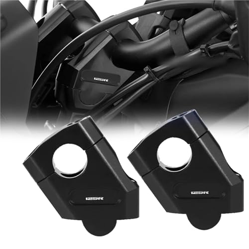 Adaptateur support de guidon CNC CB125R en finition alu brossé