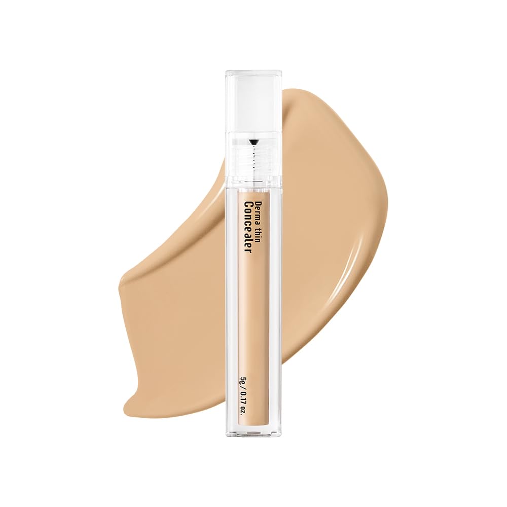 [23YEARSOLD Derma] Thin Concealer #1.5B (Nude Beige) – Sensitive-Skin Friendly, Lightweight & Long-Lasting with Redness-Soothing SWEETONE Formula for a Natural Finish, Easy-to-Carry 0.17 fl oz