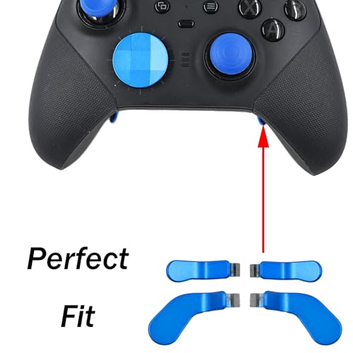 Image of 4 Pcs Elite Control Paddles for Xbox One Elite Controller, Replacement Parts Accessories Kits Metal Paddles for Xbox One Elite Series 2 /Elite 2 Core Controller (Blue)