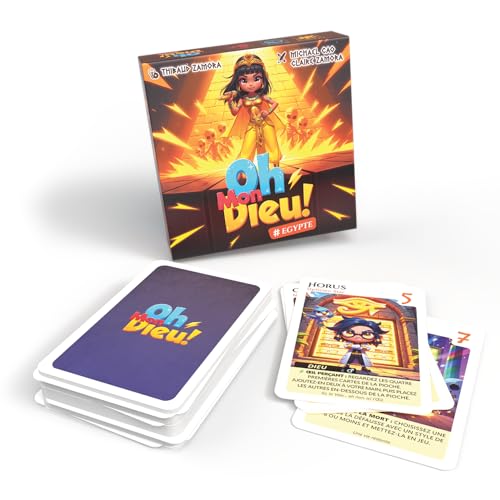 Bioviva - Oh Mon Dieu ! - Un Jeu stratégiquement Fun Qui modernise la mythologie ! - 2 à 6 Joueurs - Dès 8 Ans - Fabriqué en France - 661027 (Egypte)