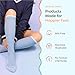 ZenToes Compression Socks for Women & Men, Gradual 15-20mmHg Compression Socks Men With Targeted Cushioning, Breathable Cotton Blend for All Day Comfort, Frosted Blue, Large, Wide Width