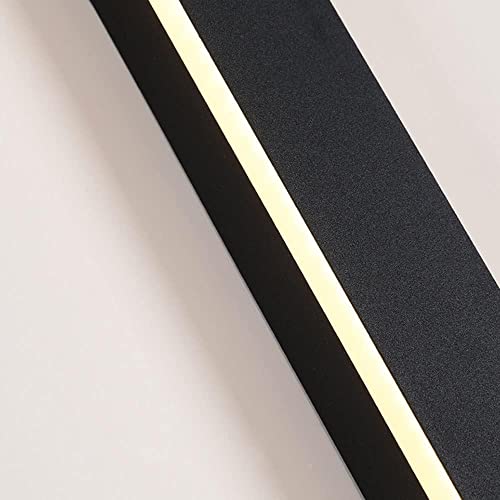 Applique murale extérieure LED rectangulaire noire longue pour décoration moderne - 5