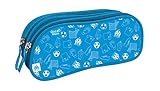 Matiere : Tissu Quo Vadis - Olympique Marseille - Fourre-Tout 2 Compartiments - 23x10 cm