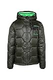 camp david leather jacket locker geschnitten Camp David Herren Steppjacke mit farbigem Kapuzen-Einsatz