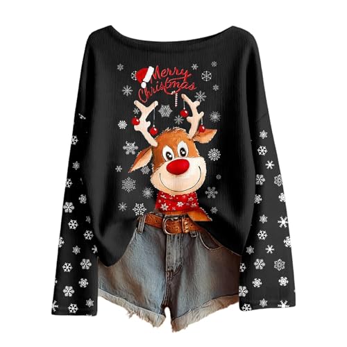 Hässliche Weihnachtspullover Damen Lustig Weihnachten Pullover...