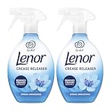 Lenor Faltenlöser Frühlingserwachen Doppelpack 2 x 500 ml Stoff zum Entfernen von Falten und Auffrischen von Kleidung, Wäsche und Polstern leicht zu bügeln Spray langanhaltender frischer Duft