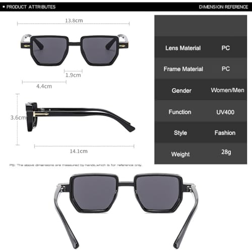 Lunettes de soleil rétro polygone pour protéger vos yeux avec style
